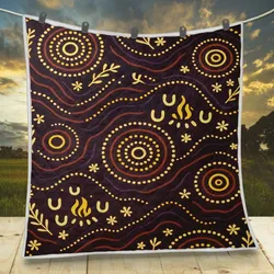 Aboriginal Dot Painting Quilt Seeds Of The Journey Pattern
