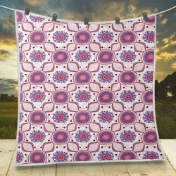 Aboriginal Dot Painting Quilt Campsite Rarrk
