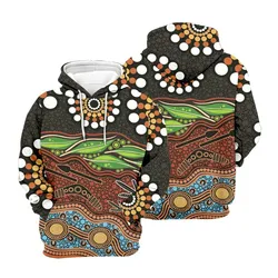 Aboriginal Dot Painting Men's Hoodie Hunter’s Journey Zip Up Hoodie