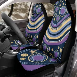 Aboriginal Dot Painting Car Seat Cover Ocean Spirits Blue Purple Urban