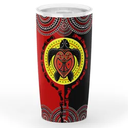 Insulated Tumbler - Aboriginal Dot Painting Tumlers Turtle