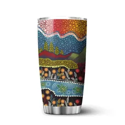 Aboriginal Urban Tumbler Turtle Symbol