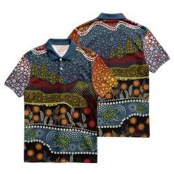 Aboriginal Urban Polo Shirt Turtle Symbol