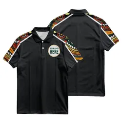 Aboriginal Dot Painting Custom Logo Polo Shirt Waterhole Green