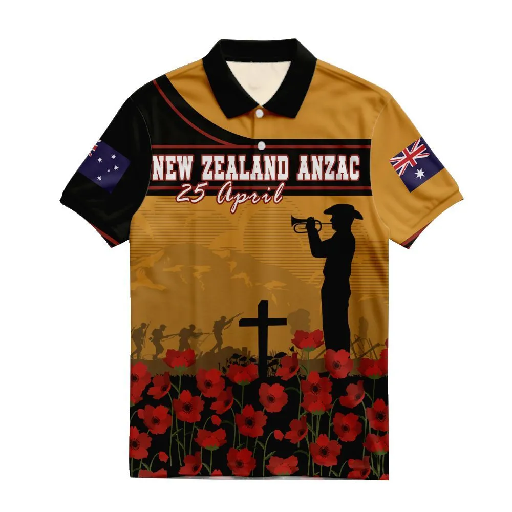 Lest We Forget Polo Shirt New Zealand Remembrance