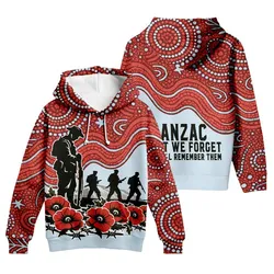 Lest We Forget Hoodie Aboriginal We Will Remember Them Zip Up Hoodie