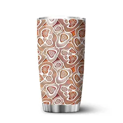Aboriginal Rarrk Tumbler Meeting Place White