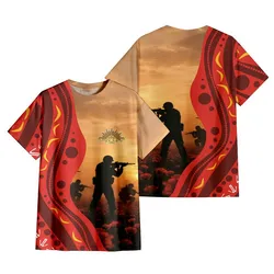 Lest We Forget T-Shirt Aboriginal Australian Military Forces