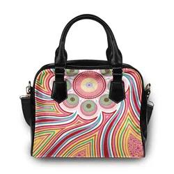 Aboriginal Urban Shoulder Handbag Meeting Places Color Pastel