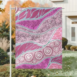 Aboriginal Urban Garden Flag Bush Plant Pink