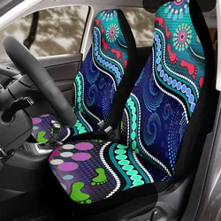Aboriginal Dot Painting Car Seat Cover Human Track