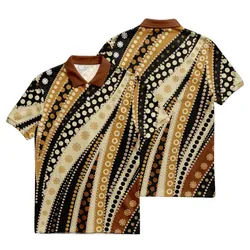 Aboriginal Dot Painting Polo Shirt Path Of Ancestors Sand