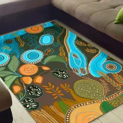 Aboriginal Urban Carpet Rug Plants