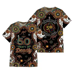 Aboriginal Dot Painting T-Shirt NAIDOC Country Celebration