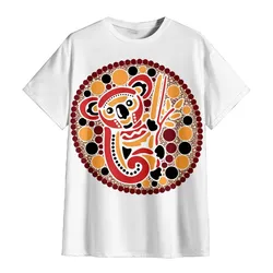Aboriginal Dot Painting Unisex Shirt Koala Red