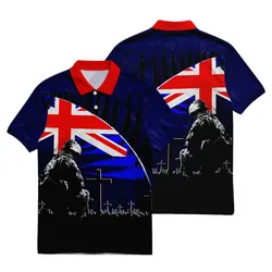 Lest We Forget Polo Shirt Soldier Memorial Silhouette