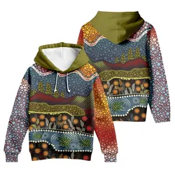 Aboriginal Urban Hoodie Turtle Symbol Zip Up Hoodie