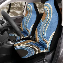 Aboriginal Dot Painting Car Seat Cover Waterhole Blue