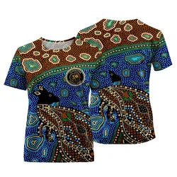 Aboriginal Dot Painting Women T-Shirt Kangaroo NAIDOC 2026