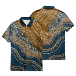 Aboriginal Urban Polo Shirt The Sea