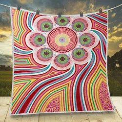 Aboriginal Urban Quilt Meeting Places Color Pastel