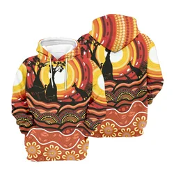 Aboriginal Urban Men's Hoodie Hunting Animals Zip Up Hoodie