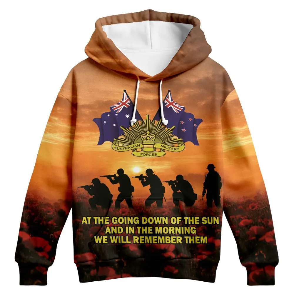 Lest We Forget Hoodie 25 April We Will Remember Them Zip Up Hoodie