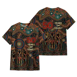 Aboriginal Dot Painting T-Shirt NAIDOC 2026 Spirit Of Country Elder