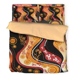 Aboriginal Urban Bedding Set Shirt Flora Of The Dreaming