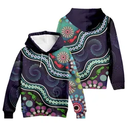 Aboriginal Dot Painting Hoodie Human Track Zip Up Hoodie