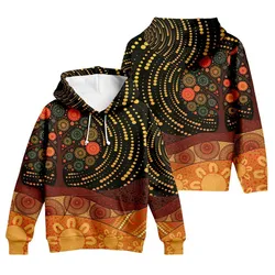 Aboriginal Dot Painting Hoodie Tree Red Zip Up Hoodie
