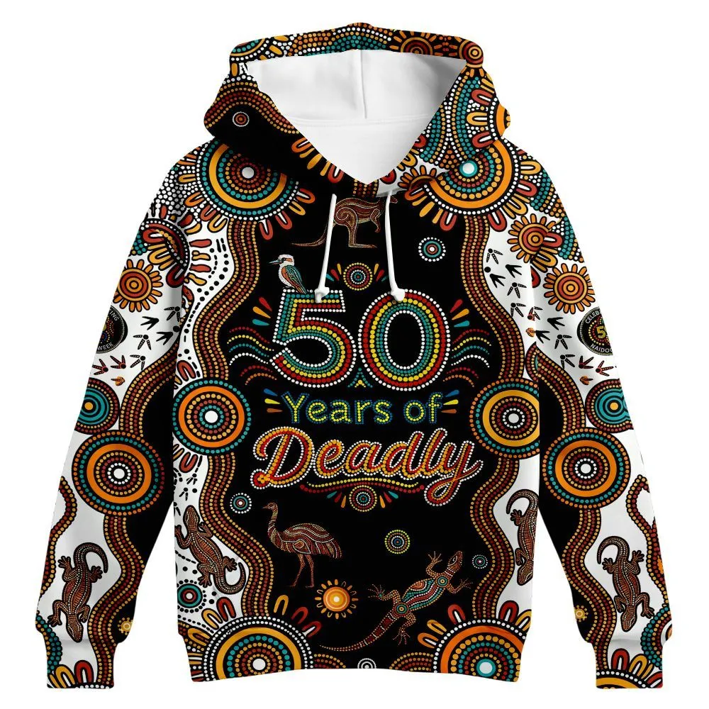 Aboriginal Dot Painting Hoodie NAIDOC Country Celebration Zip Up Hoodie