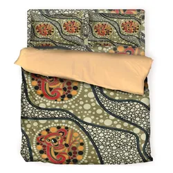 Aboriginal Dot Painting Bedding Set Koala Olive Green