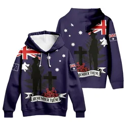 Lest We Forget Hoodie Remember Them Fern Leaf Zip Up Hoodie