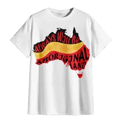 Aboriginal Dot Painting Unisex Shirt Always Will Be Land Map