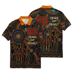 Aboriginal Dot Painting Polo Shirt NAIDOC 2026 Spirit Of Country Elder