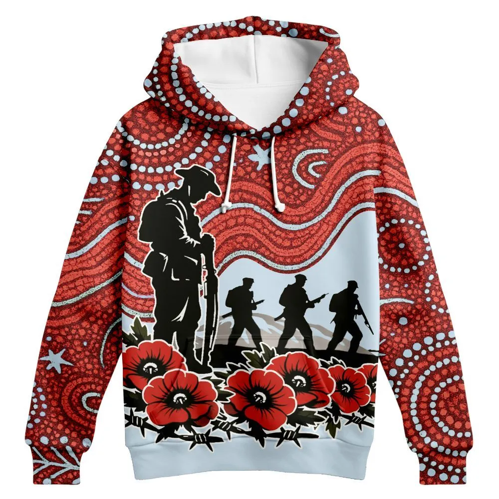 Lest We Forget Hoodie Aboriginal We Will Remember Them Zip Up Hoodie