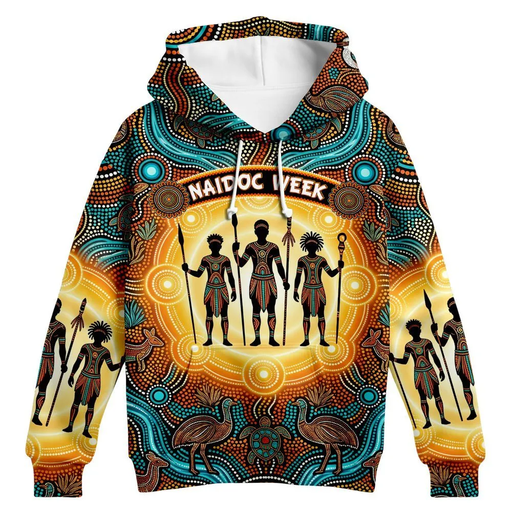 Aboriginal Dot Painting Hoodie Keeper Of The Dreaming NAIDOC 2026 Zip Up Hoodie