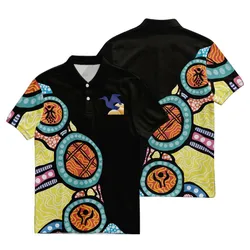 Aboriginal Dot Painting Polo Shirt Mawson Lakes Inspired Pattern