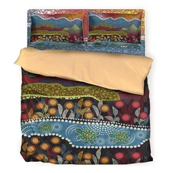 Aboriginal Urban Bedding Set Turtle Symbol