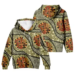 Aboriginal Dot Painting Hoodie Koala Olive Green Zip Up Hoodie