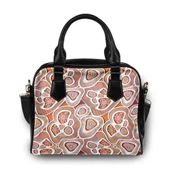 Aboriginal Rarrk Shoulder Handbag Meeting Place White
