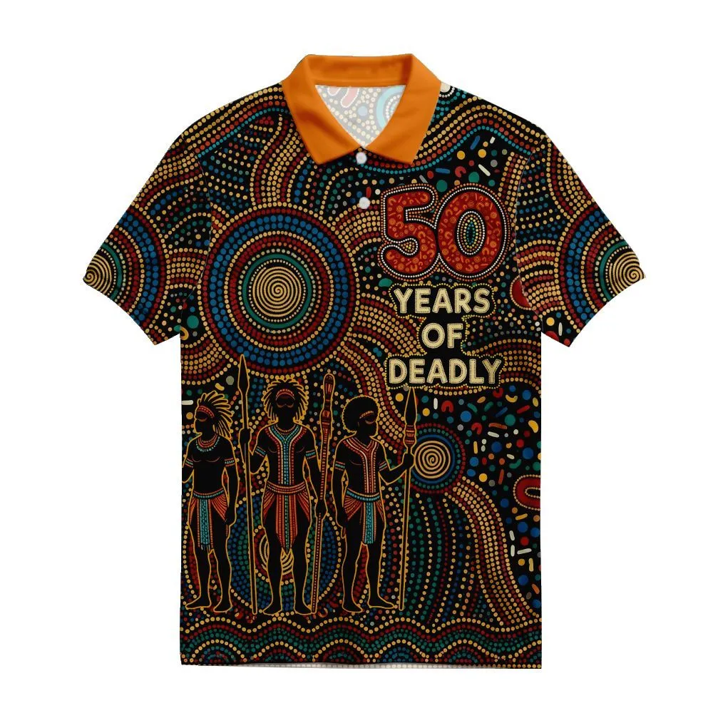 Aboriginal Dot Painting Polo Shirt NAIDOC 2026 Spirit Of Country Elder