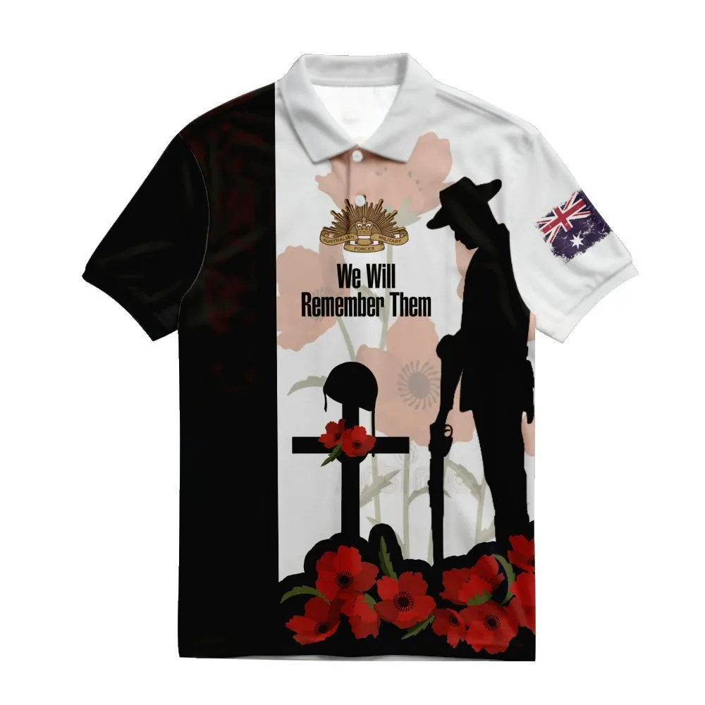 Lest We Forget Polo Shirt Lest We Will Remember Them