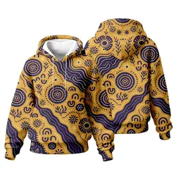 Aboriginal Dot Painting Women Hoodie Dreaming Paths Royal Blue And Yellow Zip Up Hoodie
