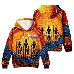 Aboriginal Dot Painting Hoodie Native Sun Rise NAIDOC 2026 Zip Up Hoodie