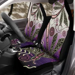 Aboriginal Dot Painting Car Seat Cover Dragonfly Mauve Urban