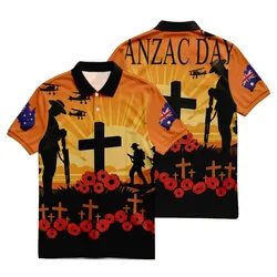 Lest We Forget Polo Shirt Soldier Memorial Australia