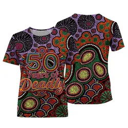 Aboriginal Dot Painting Women T-Shirt NAIDOC Week 50 Years Of Deadly