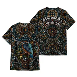 Aboriginal Dot Painting T-Shirt Kookaburra NAIDOC Week 2026